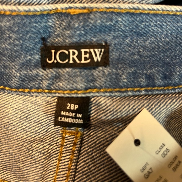 J.Crew petite Mid-rise relaxed straight jean with velvet stripe - Picture 12 of 13